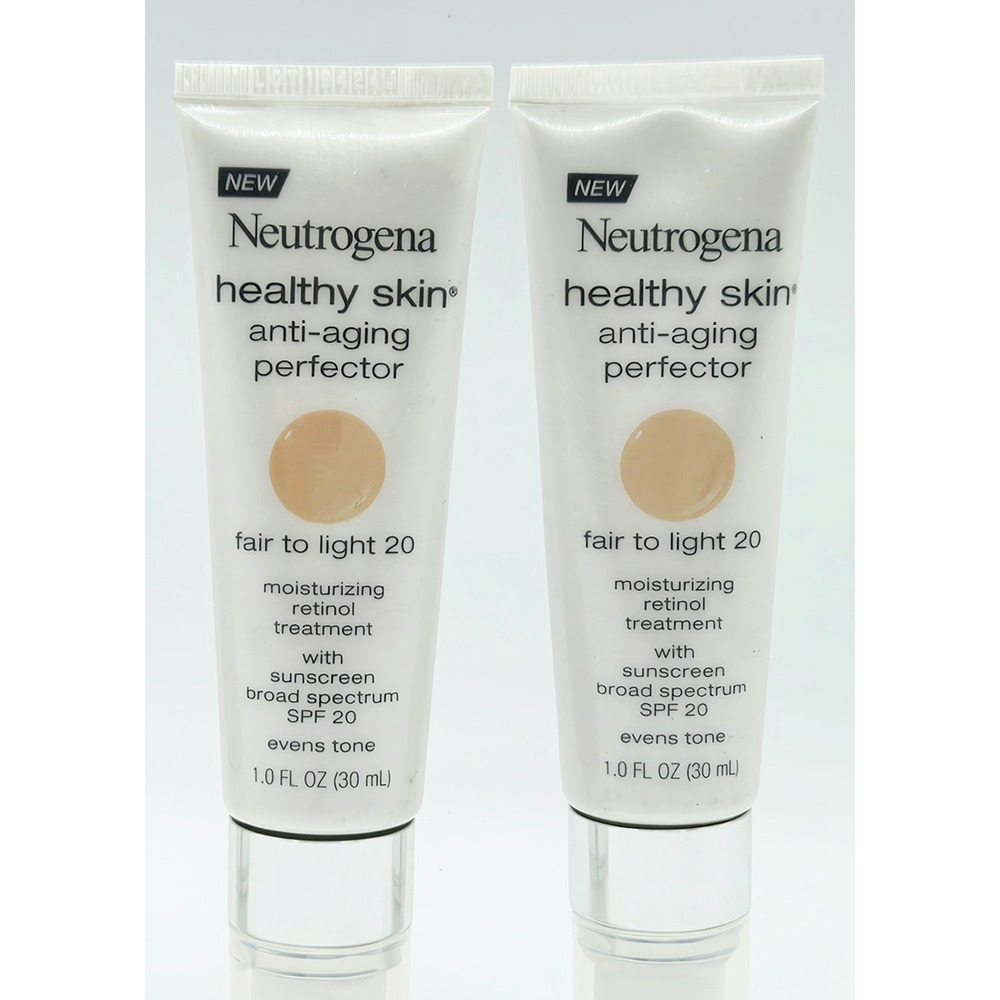 Neutrogena Healthy Skin Anti Aging Perfector Fair to Light #20- SPF 20- 2 Pack